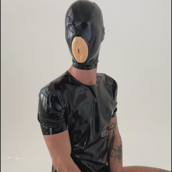 Bundle Unisex Latex T-Shirt + Micro-Perforated Pussy Mask